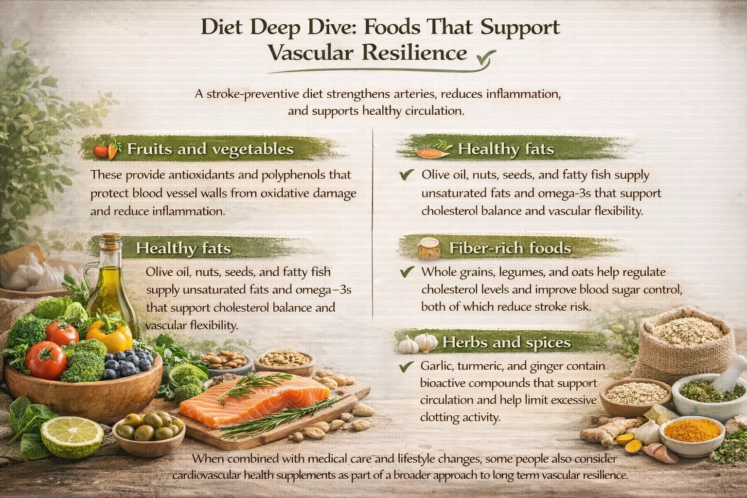 Diet Deep Dive: Foods That Support Vascular Resilience - Vasculex - USA