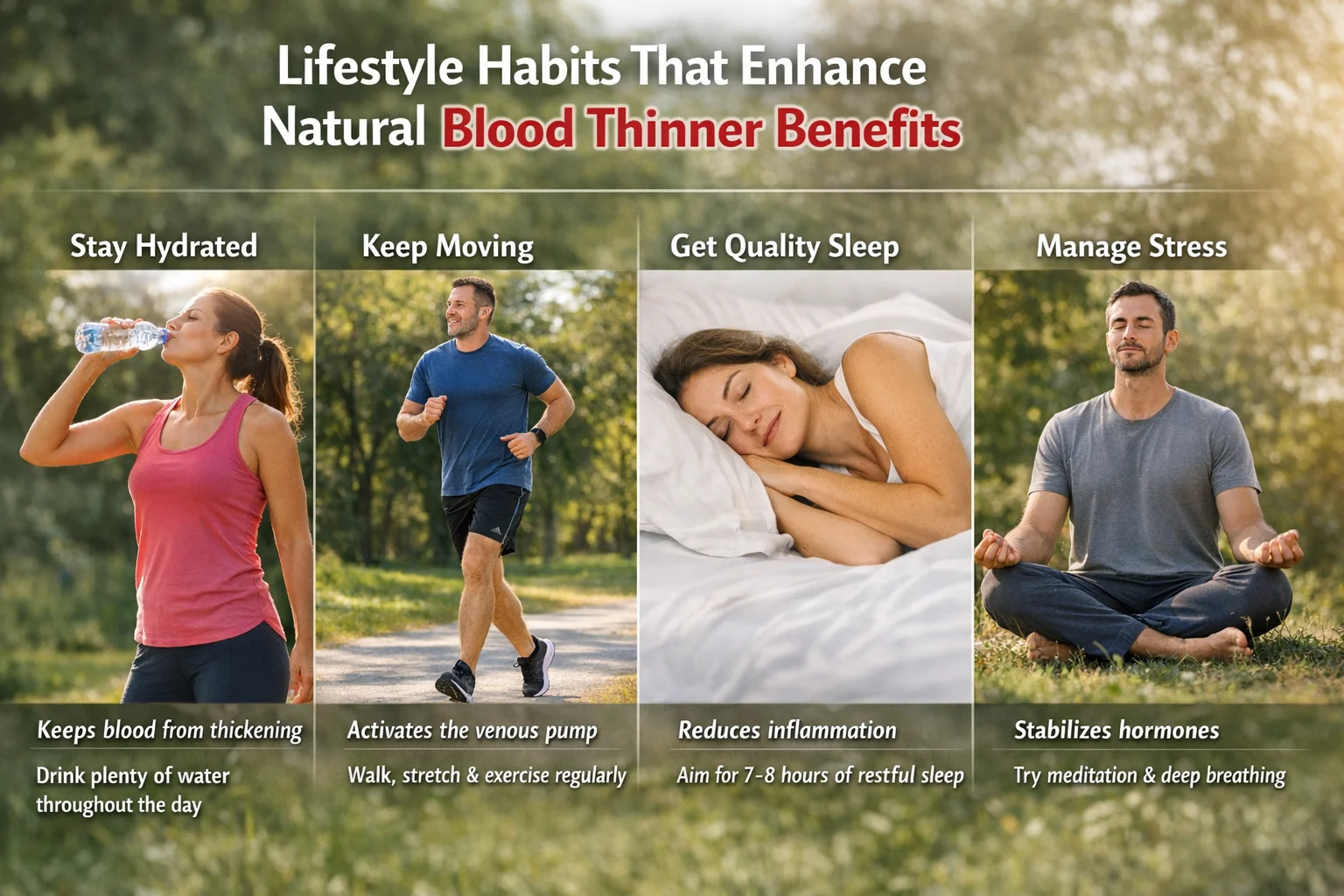 Lifestyle Habits That Enhance Natural Blood Thinner Benefits -VASCULEX - USA