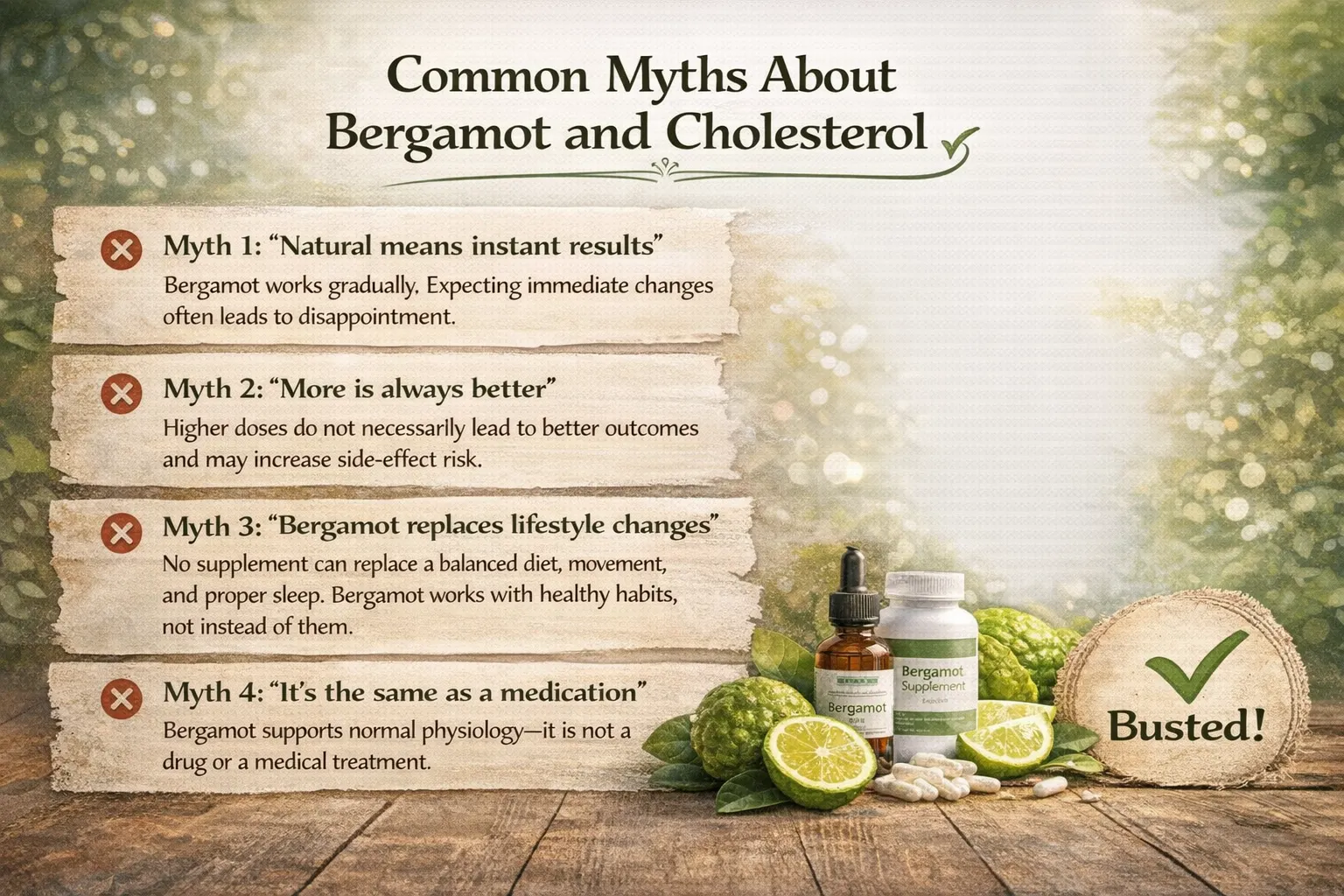 Common Myths About Bergamot And Cholesterol - Vasculex - USA