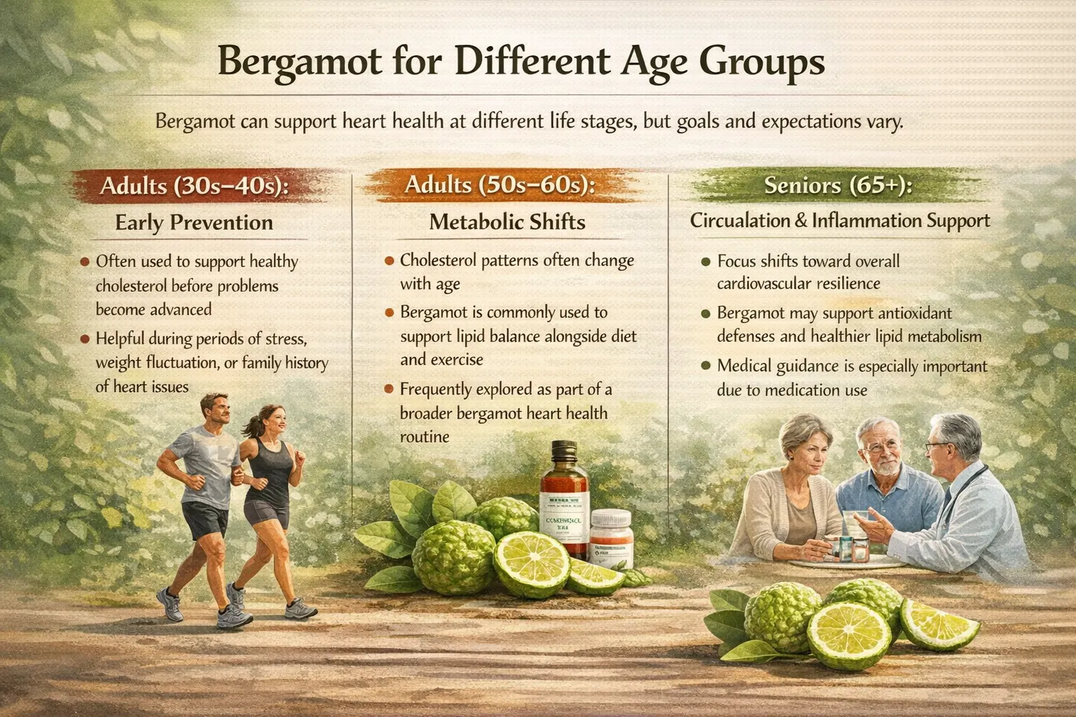 Bergamot In Different Age Groups -Vasculex - USA
