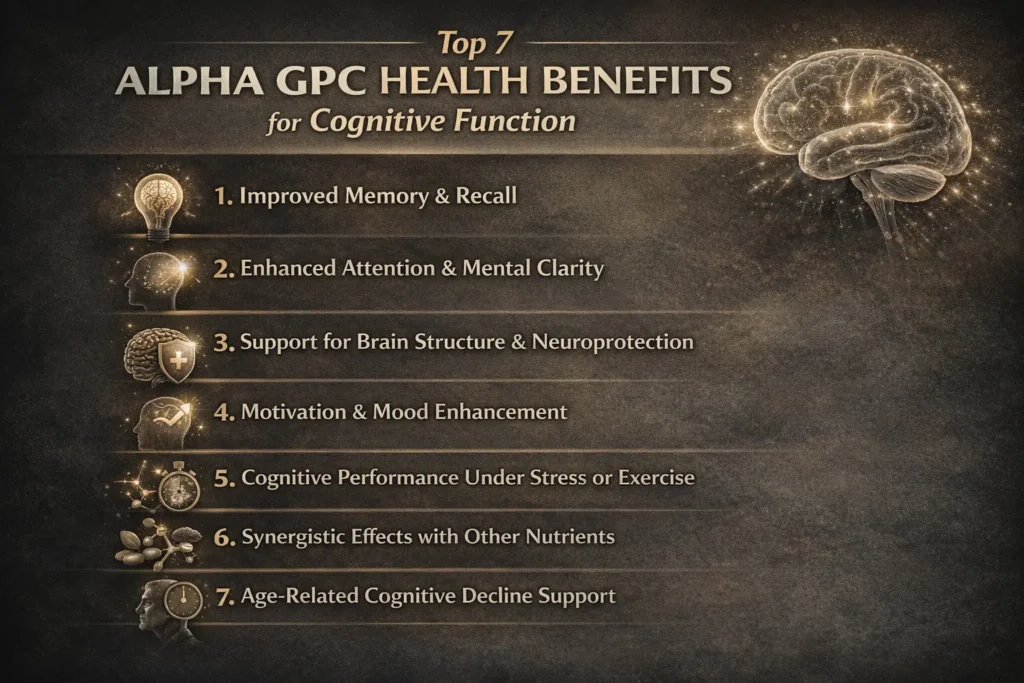 Top 7 Alpha GPC Health Benefits for Cognitive Function Vasculex USA